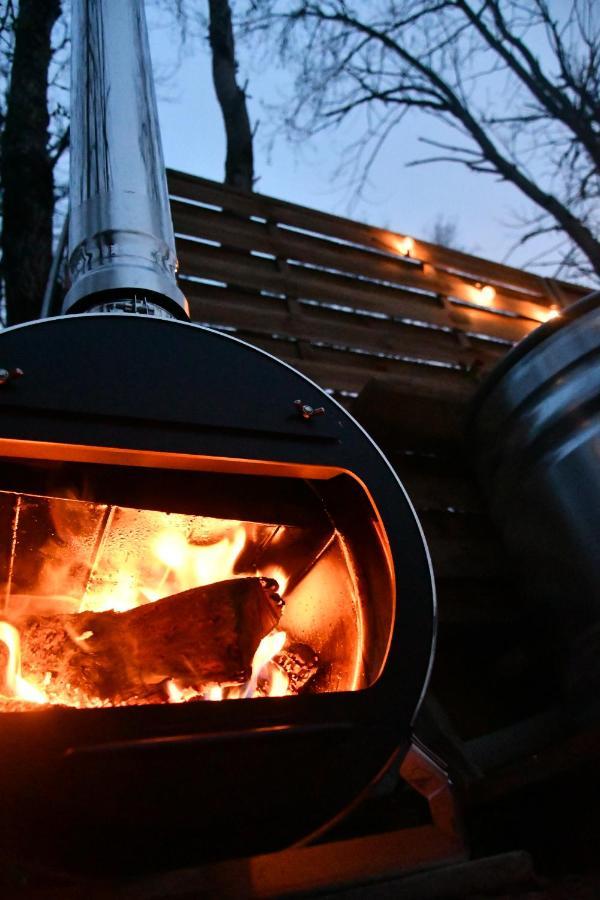 Tente Bivouac Option Bain Chauffee Au Bois Idrac-Respailles Exteriör bild