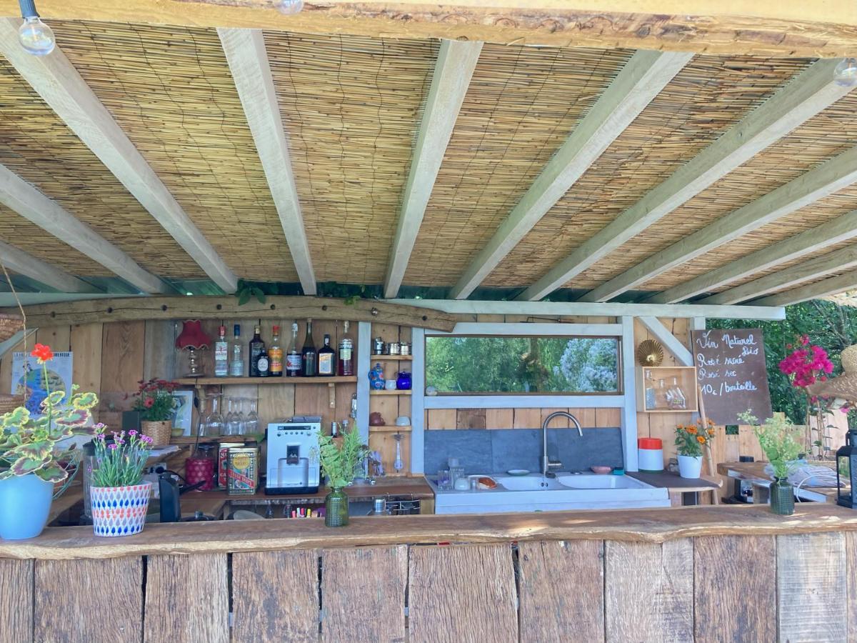 Tente Bivouac Option Bain Chauffee Au Bois Idrac-Respailles Exteriör bild