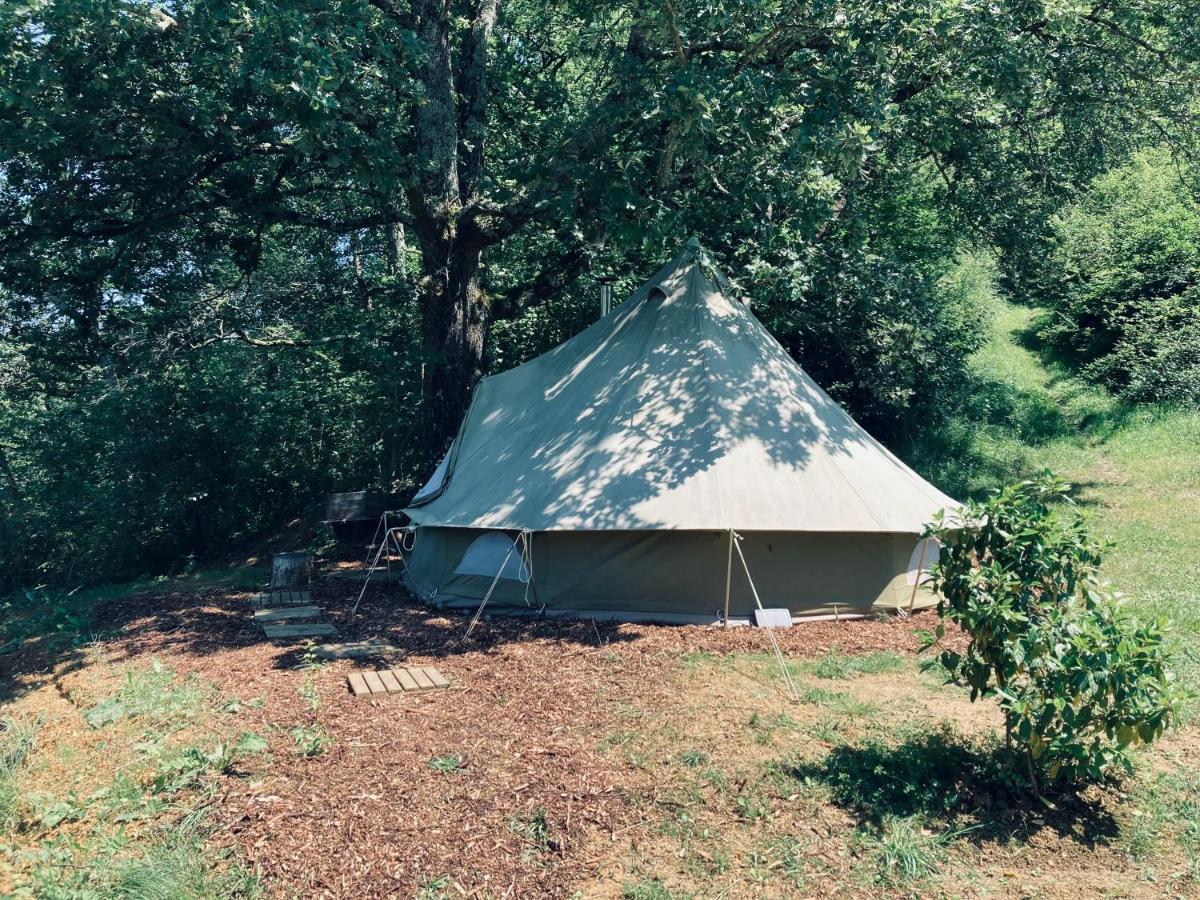 Tente Bivouac Option Bain Chauffee Au Bois Idrac-Respailles Exteriör bild